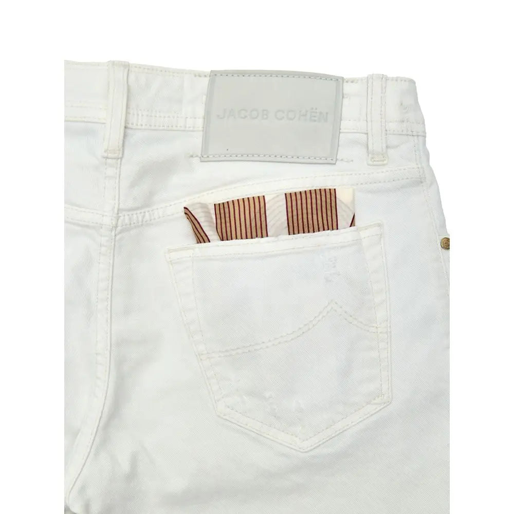 Jacob Cohen White Cotton Skinny Jeans - 33 - Jeans