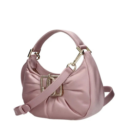 Jimmy Choo pink satin hobo bag med guldspænde og krystaller