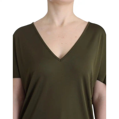 John Galliano Green shortsleeved blouse top