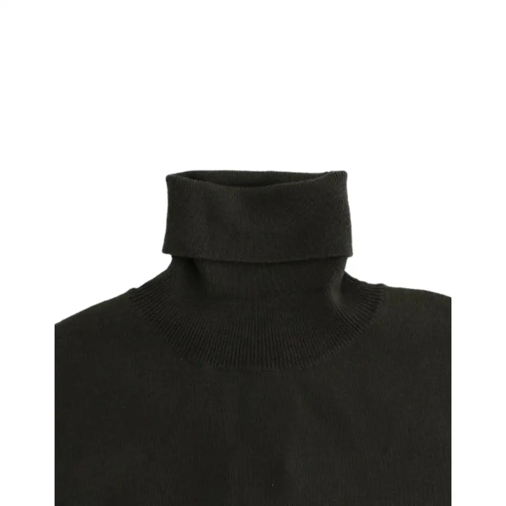 John Galliano Green wool turtleneck sweater