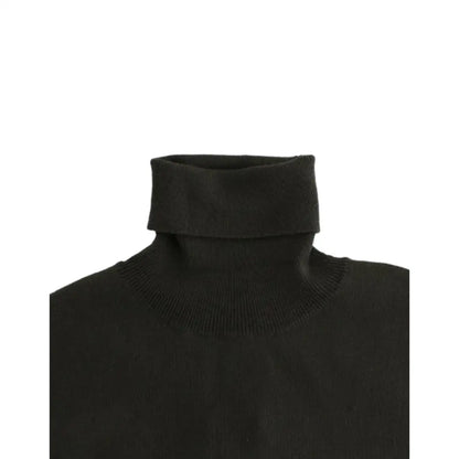 John Galliano Green wool turtleneck sweater