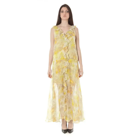 John Galliano Yellow Polyester Dress - 44