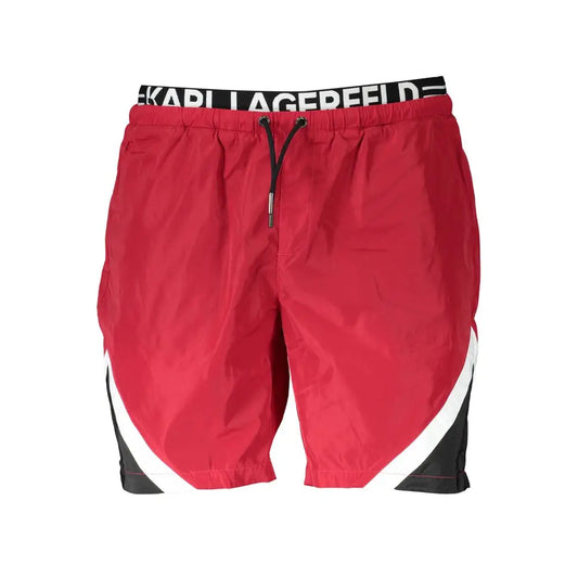 Karl Lagerfeld Red Polyester Swimwear - S