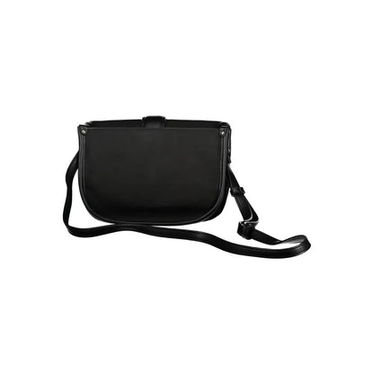 Sleek La Martina black polyethylene crossbody bag med justerbar rem