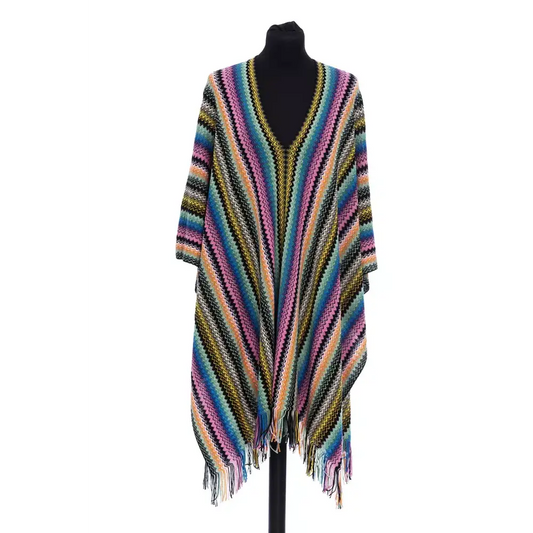 Missoni Multicolor Wool Women Poncho - Unisex - Jakke