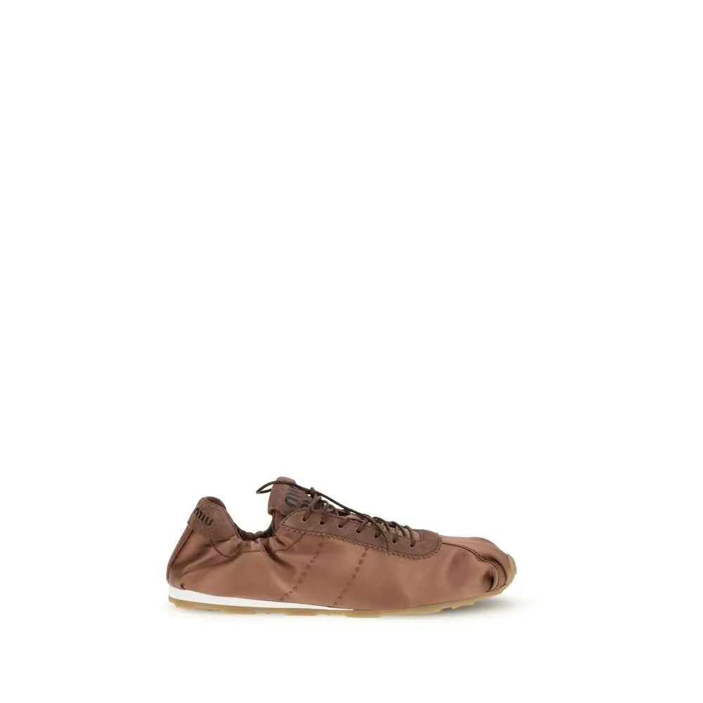 Miu Miu Brown Viscose Sneakers - Sneakers