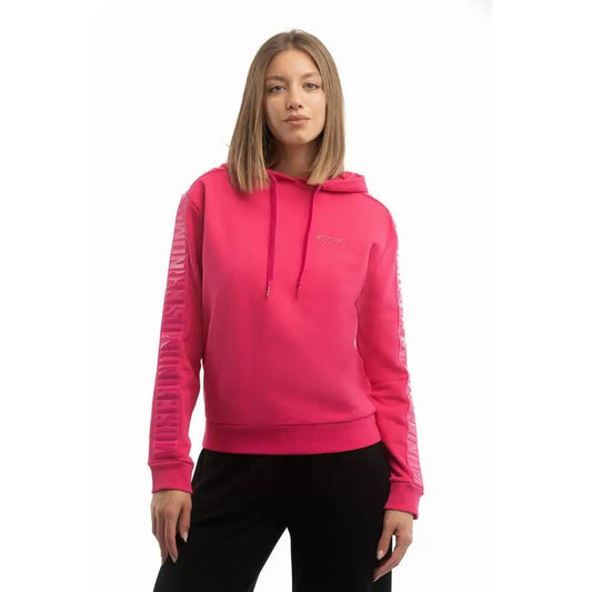 Moschino fuchsia bomuldssweatshirt med pink farve, outlet mærkevarer, spar 30-70%