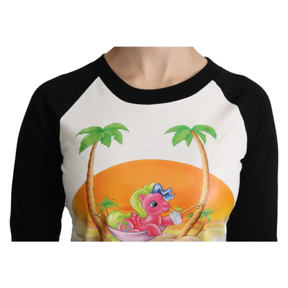 Moschino White Cotton T-shirt My Little Pony Top Tshirt - T-shirts