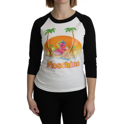 Moschino White Cotton T-shirt My Little Pony Top Tshirt - T-shirts