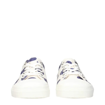 Moschino White Fabric Low Tops