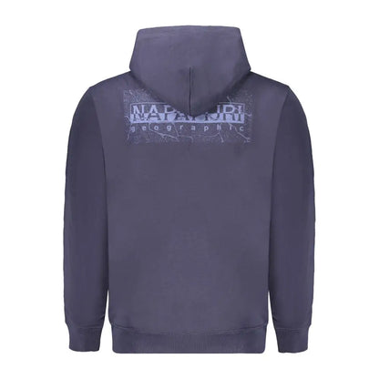 Napapijri grå hættetrøje bagside med logo, outlet mærkevarer 100% originale