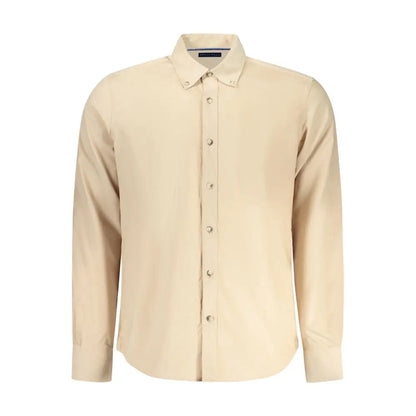 North Sails Beige Cotton Men Shirt - Skjorte
