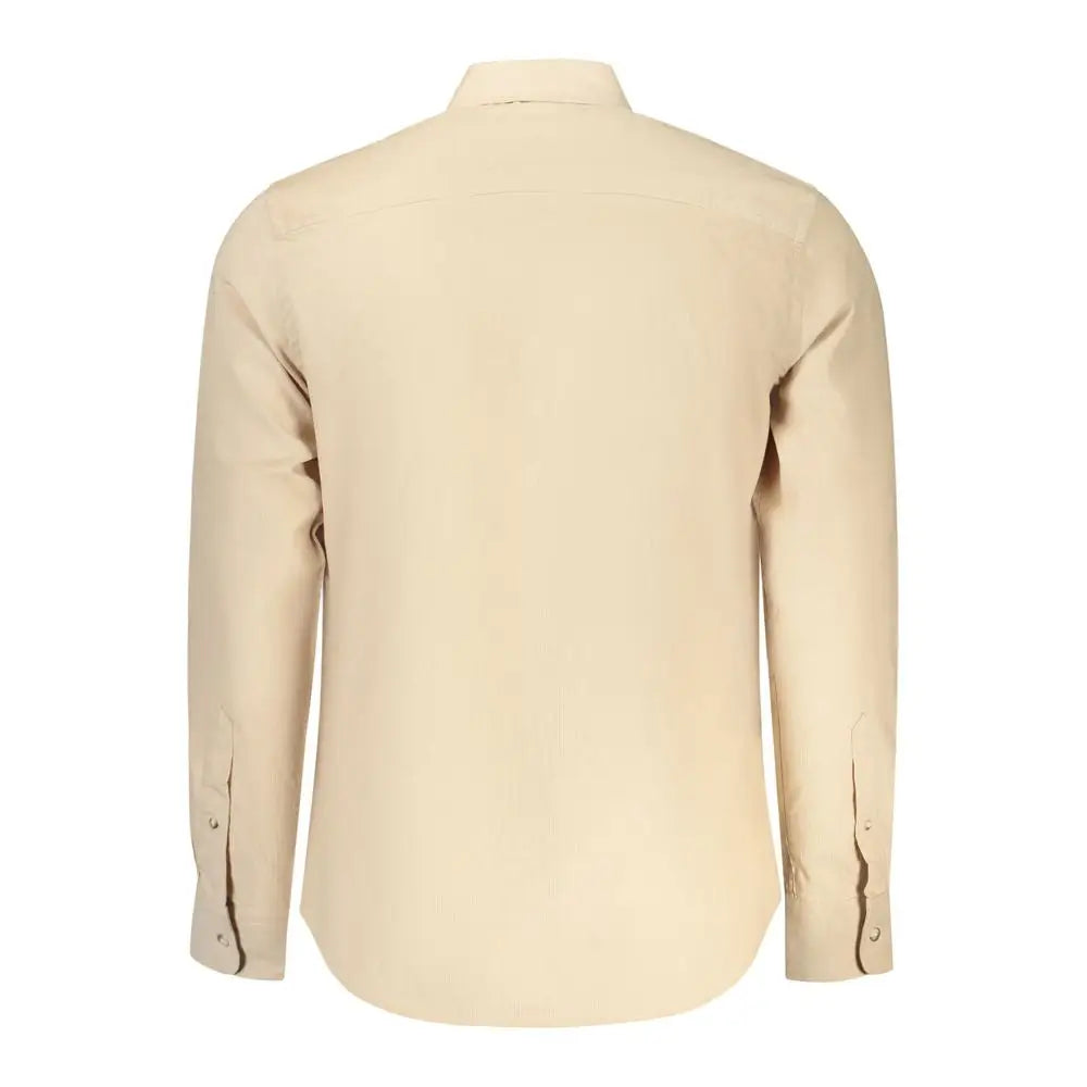 North Sails Beige Cotton Men Shirt - Skjorte