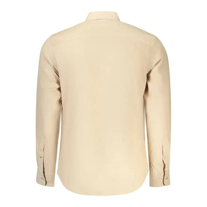 North Sails Beige Cotton Men Shirt - Skjorte