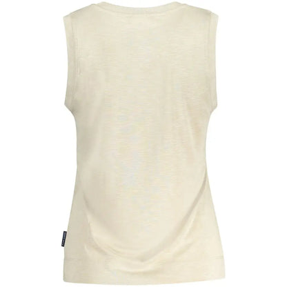 North Sails beige polyester tank top i cremfarvet stof med rund hals