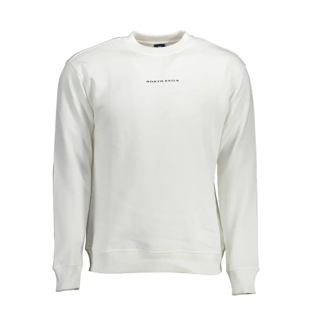 North Sails Bianco Cotton Men Sweatshirt