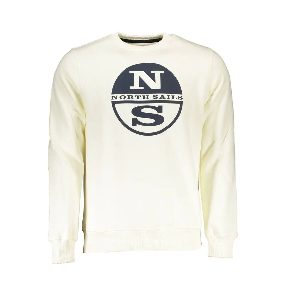 North Sails Bianco Cotton Men Sweatshirt - XXL