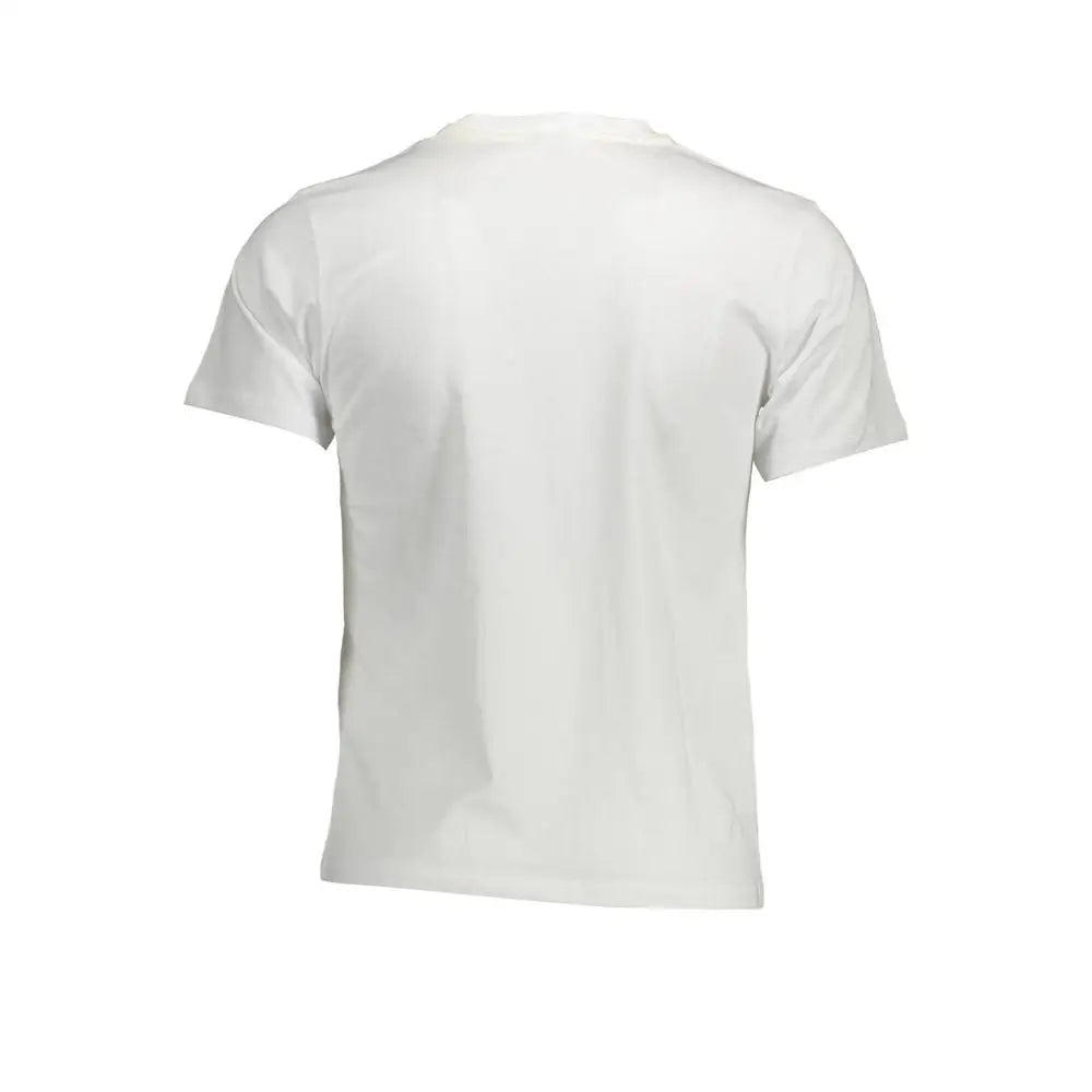North sails bianco cotton men t-shirt, white crew neck short sleeves