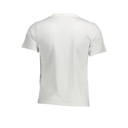 North sails bianco cotton men t-shirt, white crew neck short sleeves