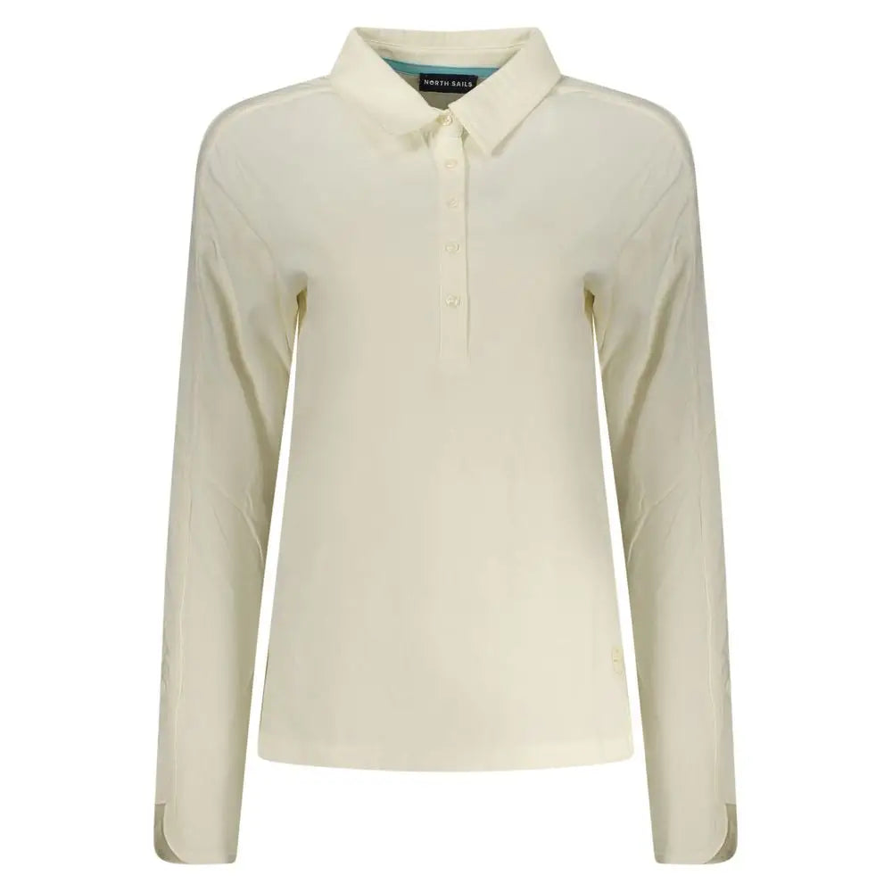 North sails bianco cotton women polo shirt in cream