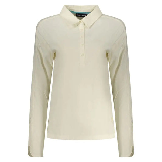North sails bianco cotton women polo shirt in cream