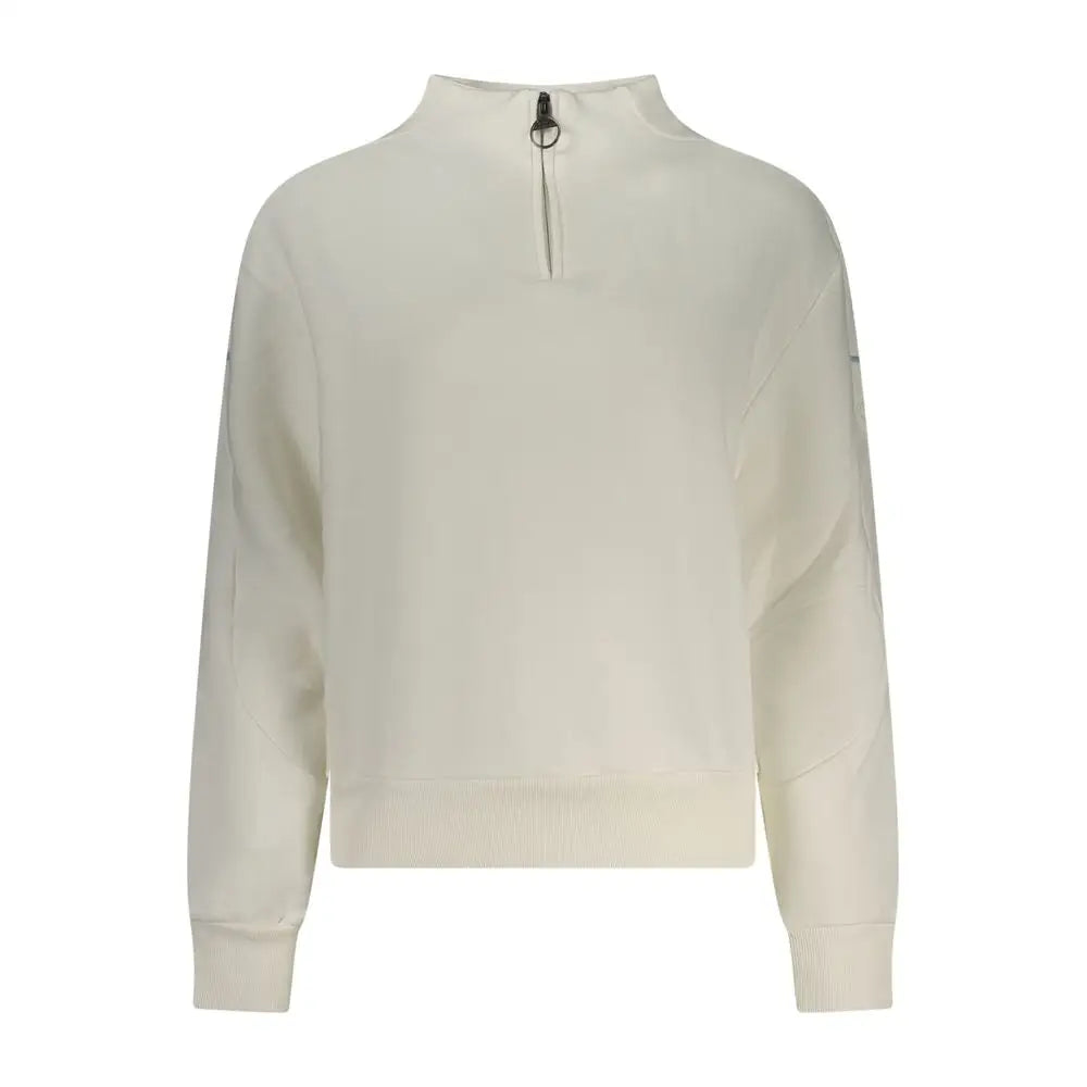 North Sails Bianco bomuldssweatshirt med halv lynlås, creme, langærmet