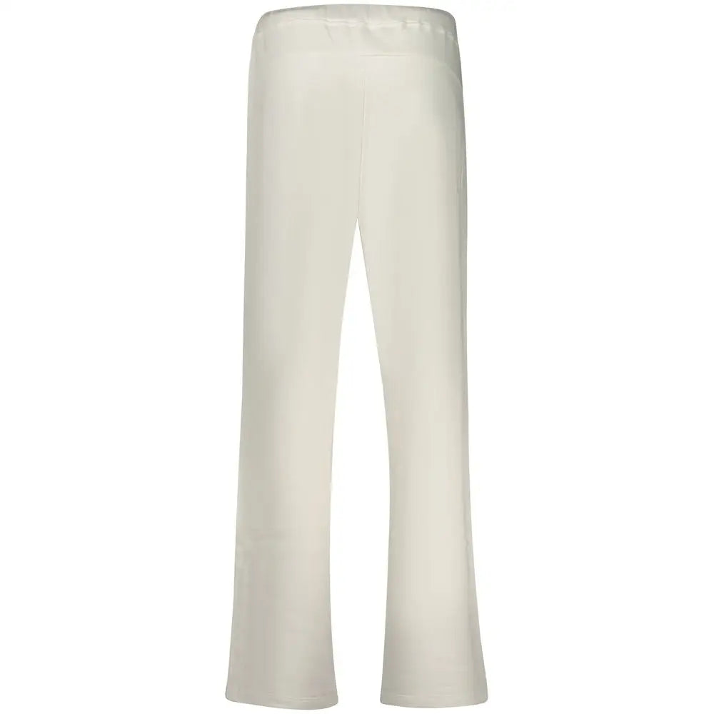 North Sails Bianco bomuldssweatpants i creme, rette ben med elastik talje