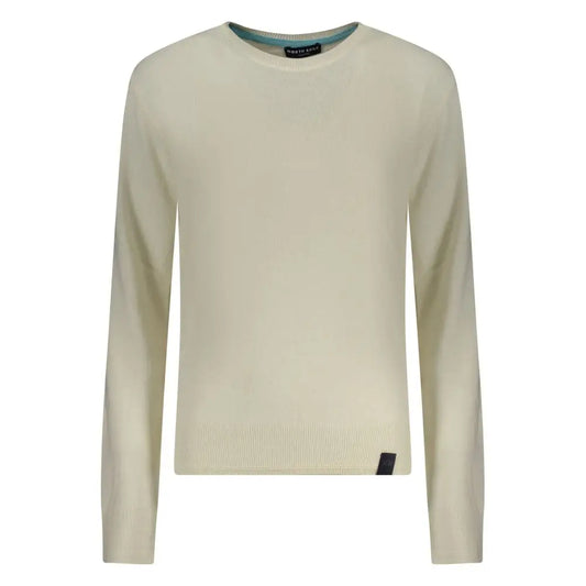 North sails bianco poliammide cream long-sleeved crewneck sweater