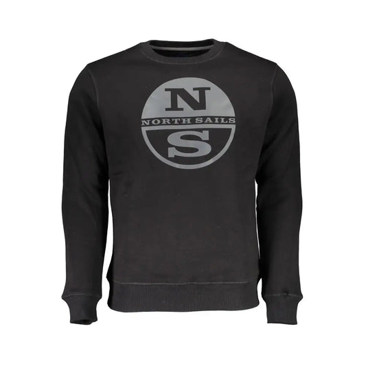 North Sails Black Cotton Men Sweater - Sweaters