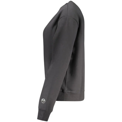 North Sails sort bomuldssweater med høj kvalitet, mørkegrå med logo