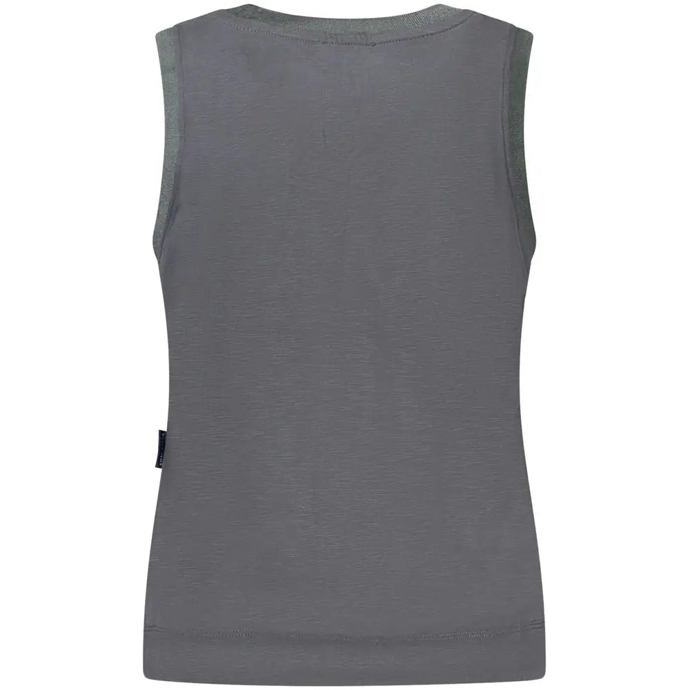 North Sails sort tank top i mørkegrå polyester, minimalistisk design