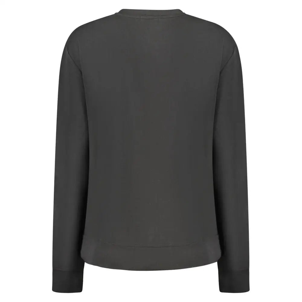North sails black polyester kvinders sweater, mørkegrå langærmet med crew neck