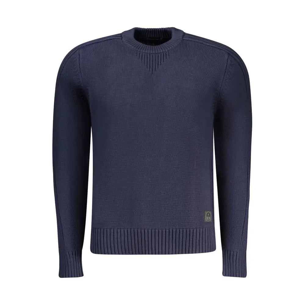 North Sails Blue Cotton Men Sweater - Sweaters