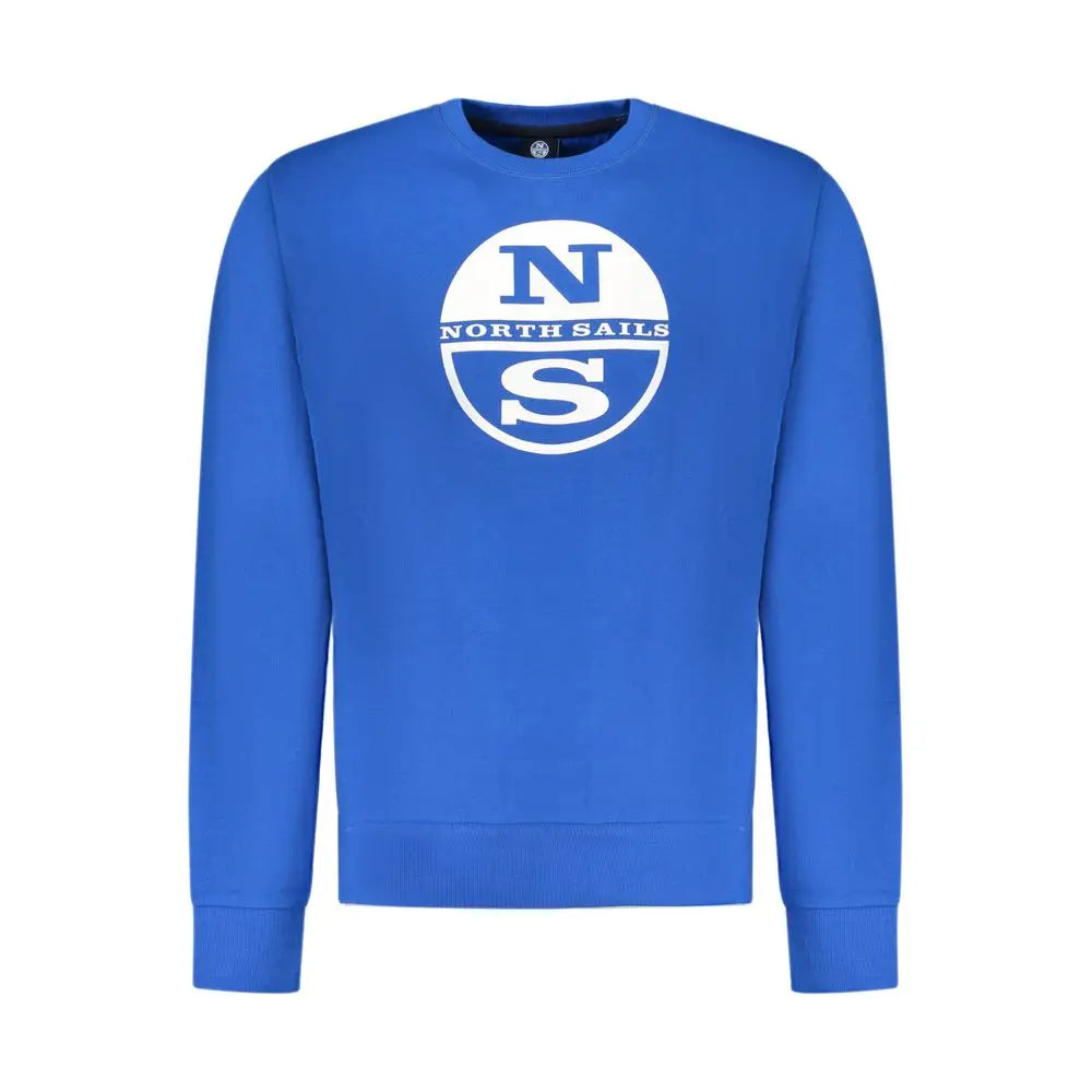 Royal blue North Sails crewneck sweatshirt med hvidt logo