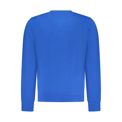 North Sails blå bomuldssweater med lange ærmer og ribkant