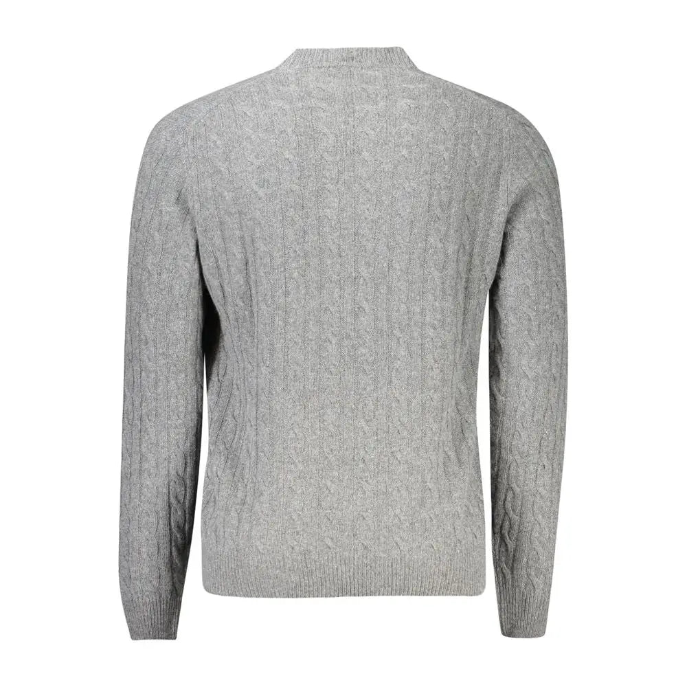 North Sails grå cable-knit sweater, 100% originale outlet mærkevarer