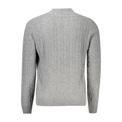 North Sails grå cable-knit sweater, 100% originale outlet mærkevarer