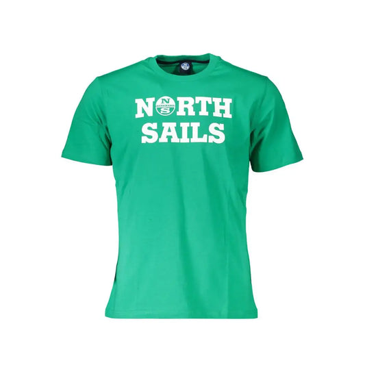 North Sails Green Cotton Men T-Shirt - T-shirts