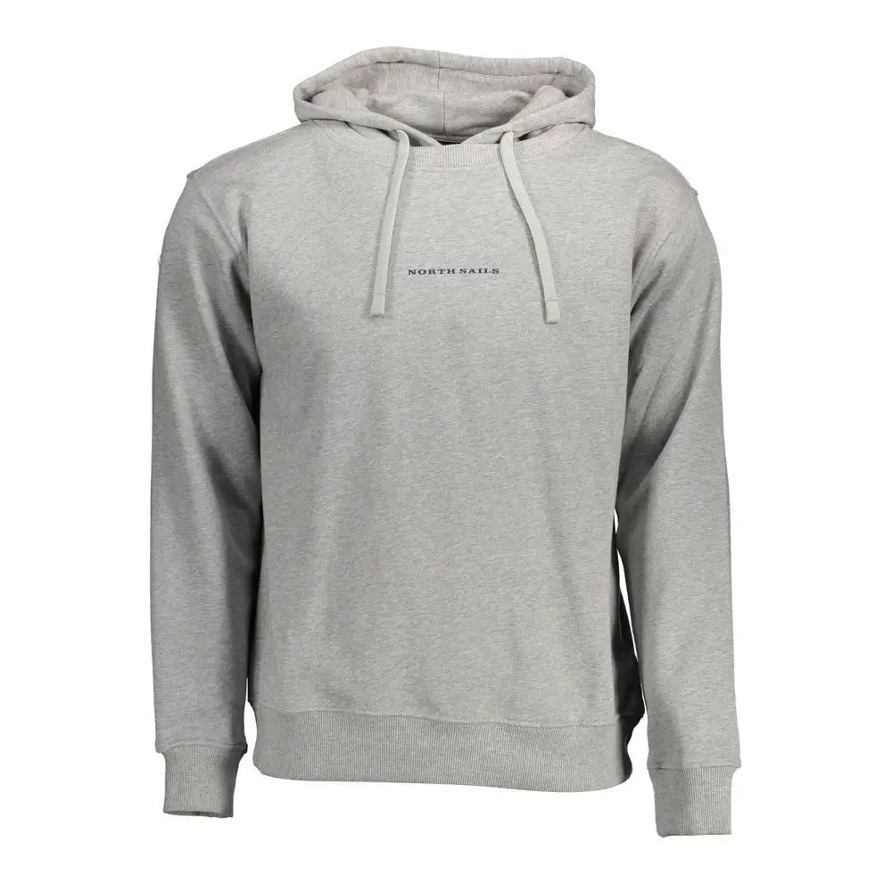 North Sails Grigio Cotton Men Sweatshirt - Sweatshirts
