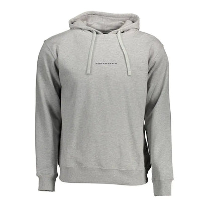 North Sails Grigio Cotton Men Sweatshirt - Sweatshirts