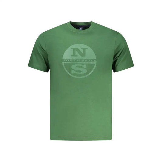 Grøn North Sails Verde bomuld herret-shirt med NS-logo