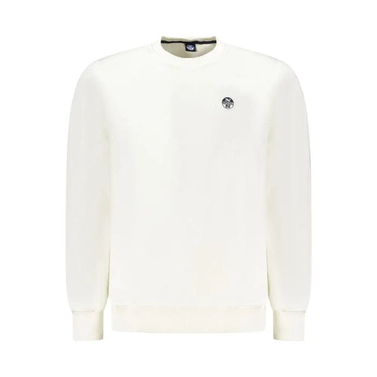 North Sails hvid bomuldssweater i cremfarvet crewneck med logo