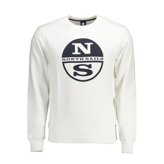 North Sails White Cotton Men Sweater - Sweaters
