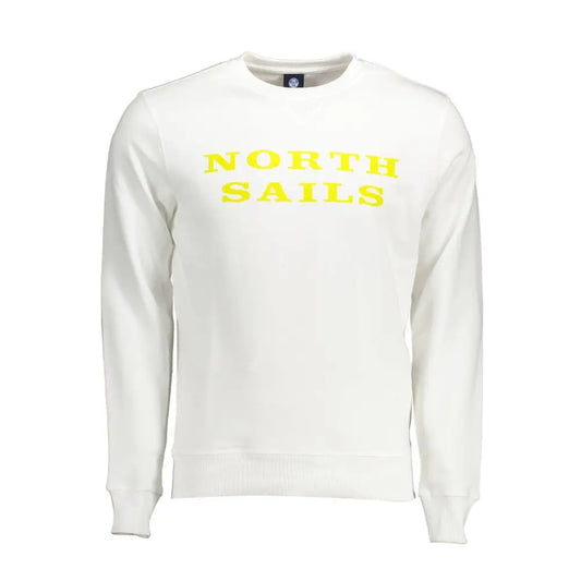 North Sails White Cotton Sweater - Sweaters