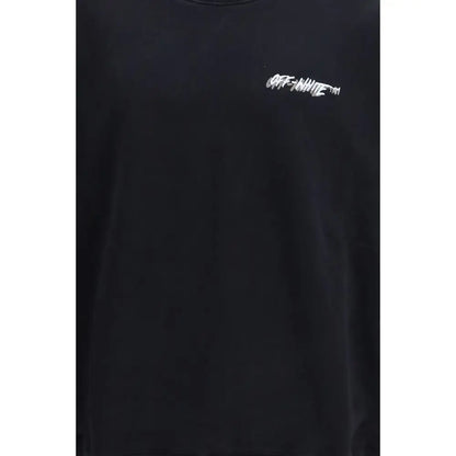 Off-White sort sortsvester i sort bomuld med hvid broderet logo