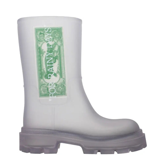 Off-White Transparent Pvc Ankle Boots