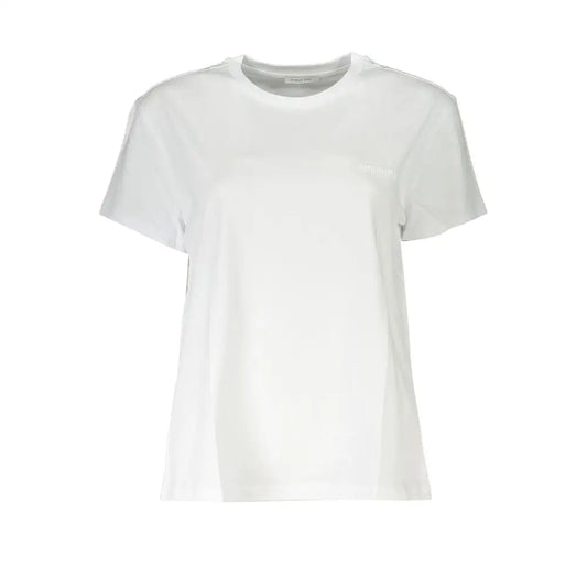 Patrizia Pepe Chic Organic Cotton Crew Neck Tee - T-shirts
