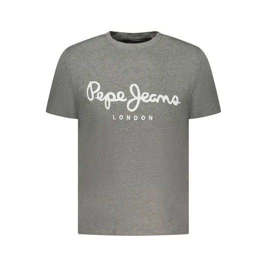 Pepe Jeans Grigio Cotton Men T-Shirt - T-shirts