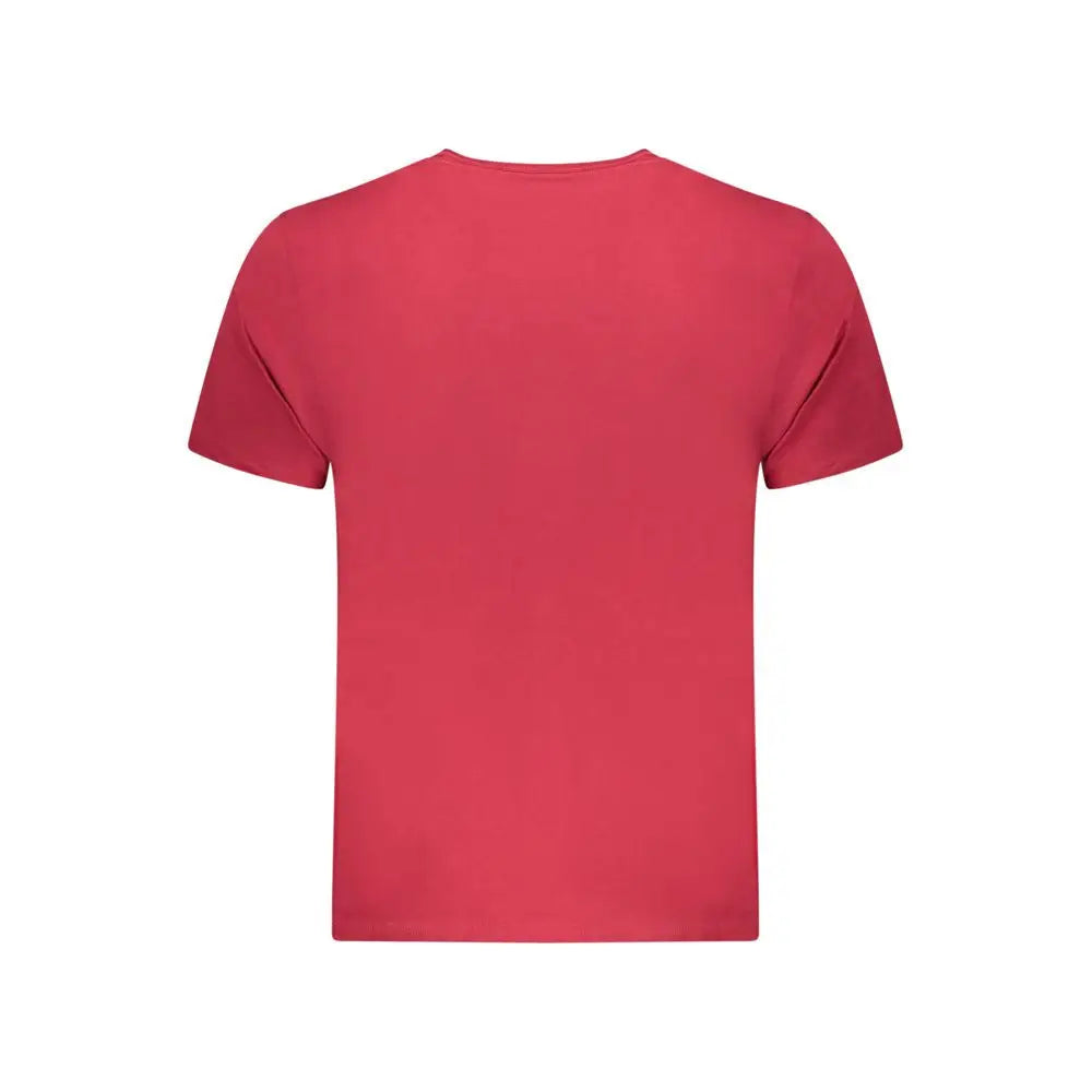 Rød Pepe Jeans Rosso bomuld herret-shirt med crew neck
