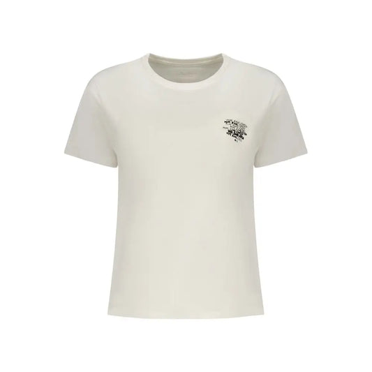 Pepe Jeans White Cotton Women T-Shirt - T-shirts